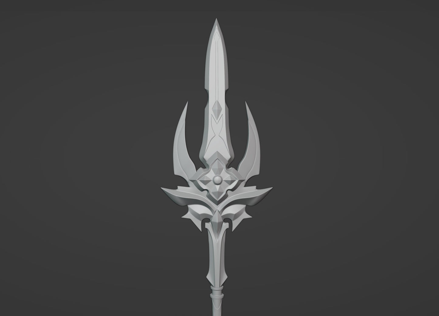 Deathmatch - Digital 3D Model Files and Physical 3D Printed Kit Options - Deathmatch Spear