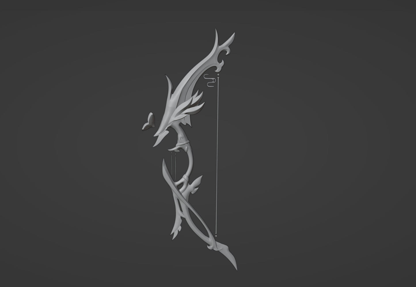 Aqua Simulacra Bow - Digital 3D Model Files and Physical 3D Printed Kit Options - Yelan Cosplay