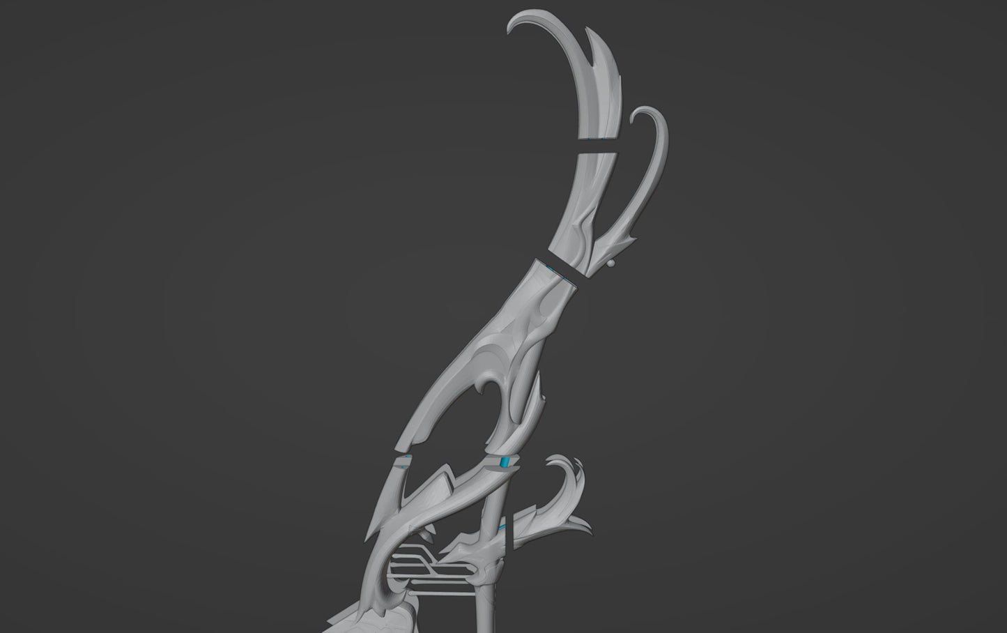Elegy For The End Bow - Digital 3D Model Files and Physical 3D Printed Kit Options - Venti Cosplay