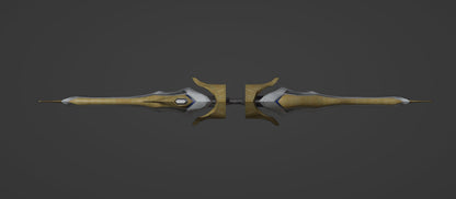 Akhos Bow - Digital 3D Model  - Professionally Designed - Arkhos Cosplay - Xeno Chronicles 2 Cosplay