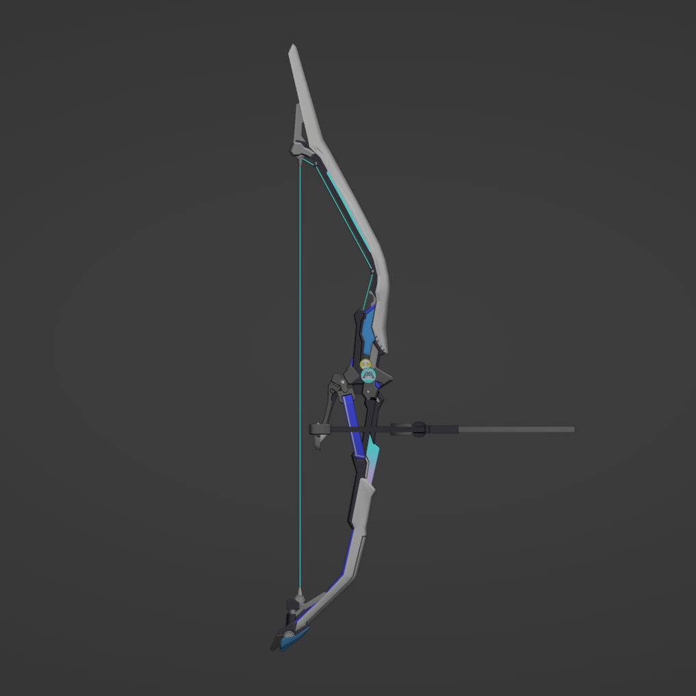 March 7th Bow - Digital 3D Model Files and Physical 3D Printed Kit Opt ...