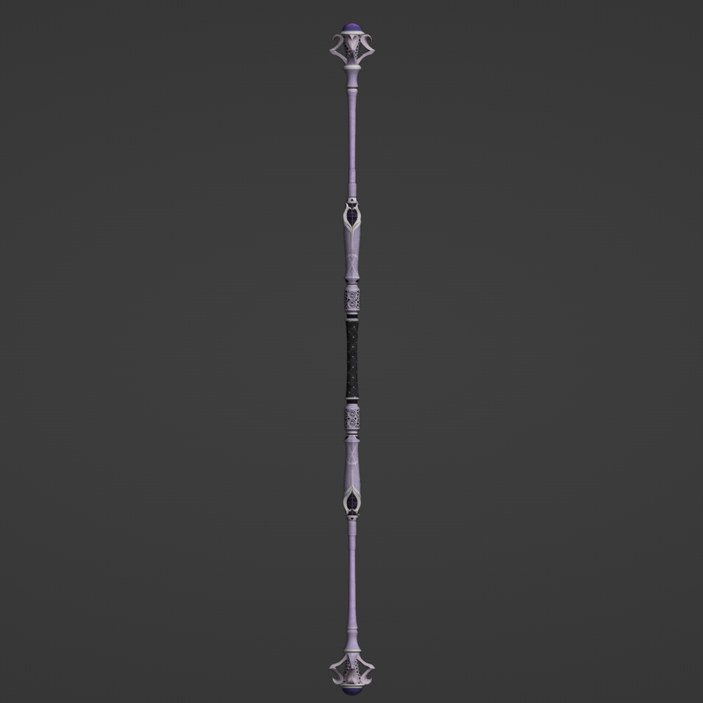 Aerith's Magical Rod - Digital 3D Model Files and Physical 3D Printed Kit Options - Aerith Cosplay