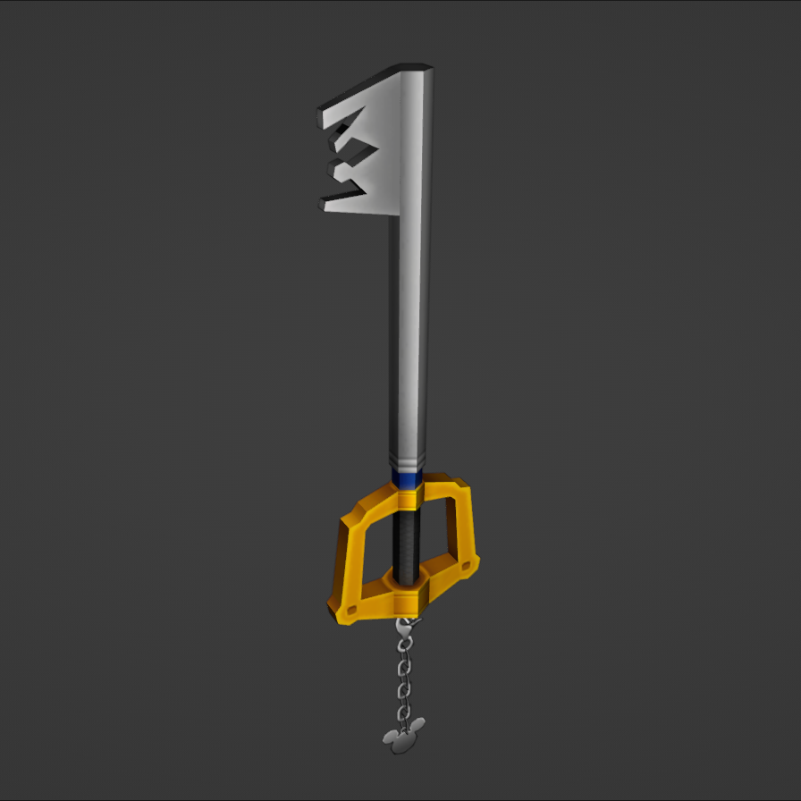 Sora's Kingdom Key Keyblade - Digital 3D Model Files and Physical 3D Printed Kit Options - Kingdom Keyblade - Sora Cosplay