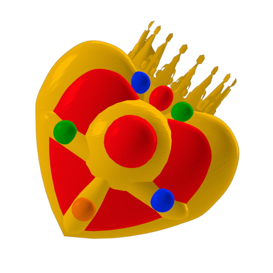 Sailor Moon's Cosmic Brooch - Digital 3D Model Files and Physical 3D Printed Kit Options - Sailor Moon Cosplay - Cosmic Brooch