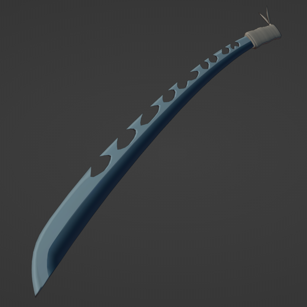 Inosuke Hashibira's Sword - Digital 3D Model Files and Physical 3D Printed Kit Options - Inosuke Hashibira Cosplay - Nichirin Sword