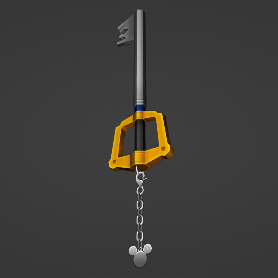 Sora's Kingdom Key Keyblade - Digital 3D Model Files and Physical 3D Printed Kit Options - Kingdom Keyblade - Sora Cosplay