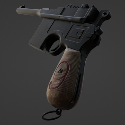 Red 9 - Digital 3D Model - Resident Evil 4 - Leon Kennedy Cosplay