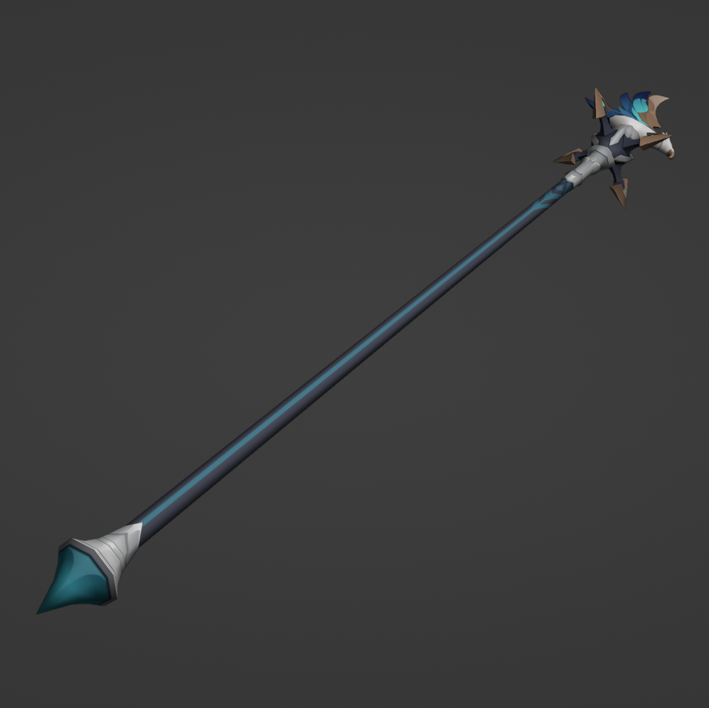 Polearm "Missive Windspear" - Digital 3D Model Files and Physical 3D Printed Kit Options - Genshin Cosplay