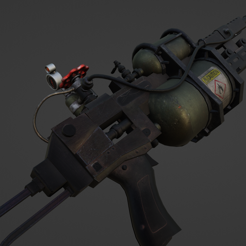 Flamethrower - Digital 3D Model and Physical 3D Printed Kit Options - Resident Evil 4 Cosplay