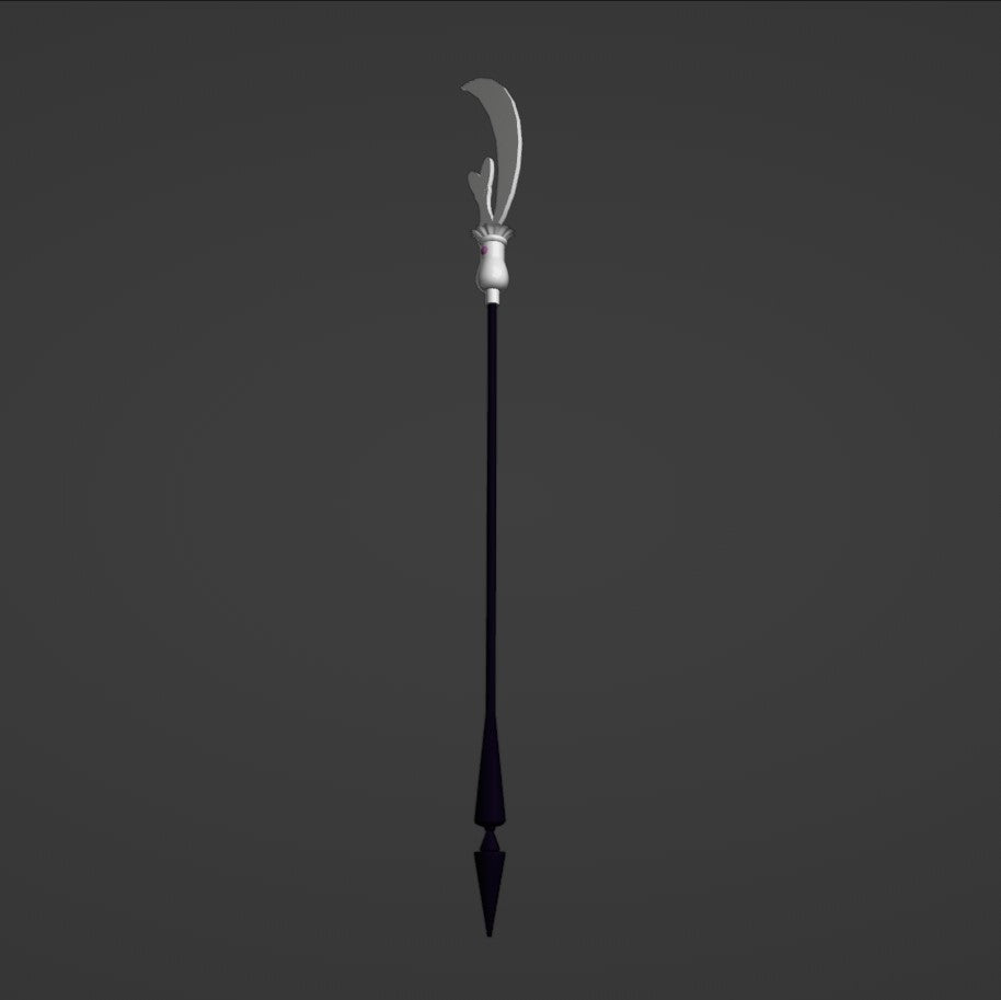 Sailor Saturn's Silence Glaive - Digital 3D Model Files and Physical 3D Printed Kit Options - Sailor Saturn Cosplay - Silence Glaive