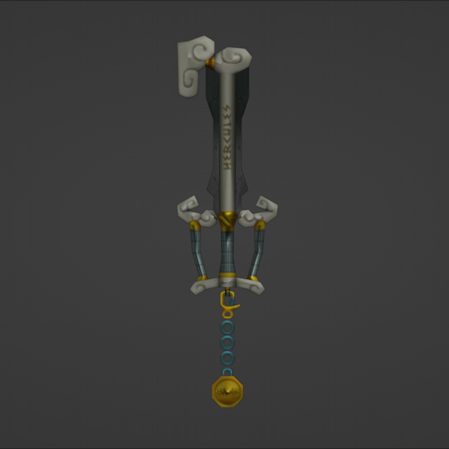 Sora's Olympia Keyblade - Digital 3D Model Files and Physical 3D Printed Kit Options - Sora Cosplay - Olympia Keyblade