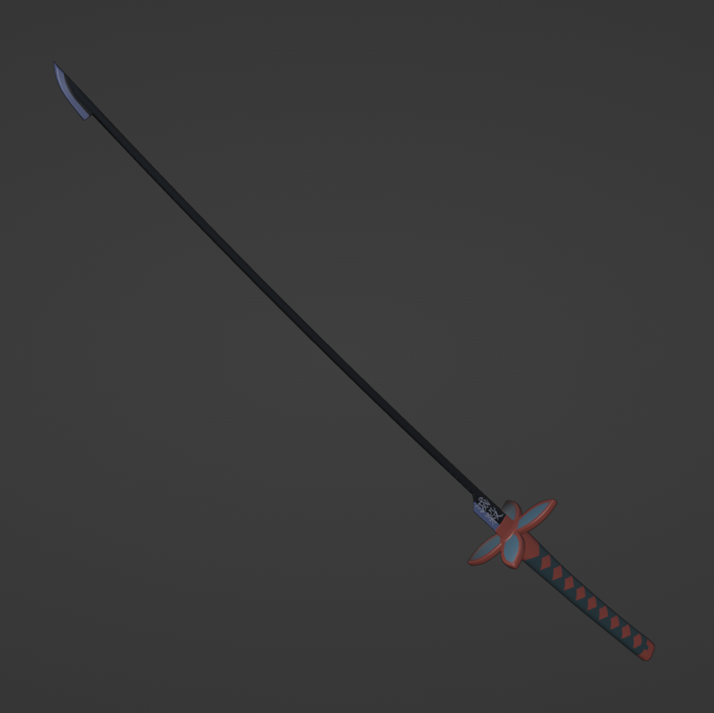 Shinobu Kocho's Sword - Digital 3D Model Files and Physical 3D Printed Kit Options - Shinobu Kocho Cosplay - Nichirin Sword