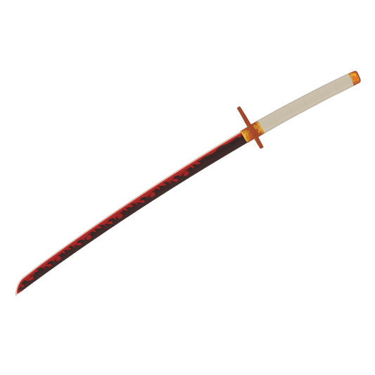 Kyojuro Rengoku's Sword - Digital 3D Model Files and Physical 3D Printed Kit Options - Kyojuro Rengoku Cosplay - Nichirin Sword