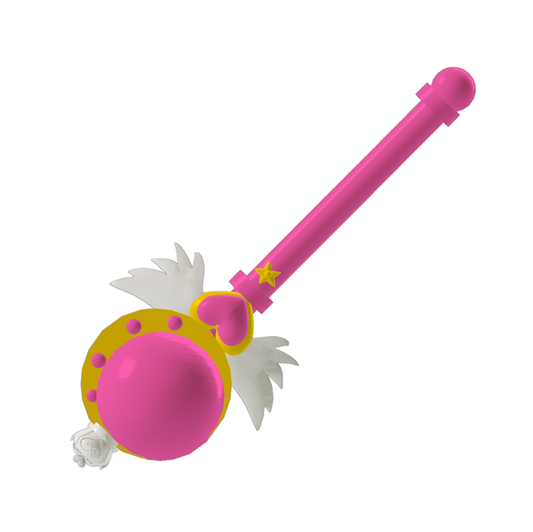 Sailor Moon's Cutie Moon Rod - Digital 3D Model Files and Physical 3D Printed Kit Options - Sailor Moon Cosplay - Cutie Moon Rod