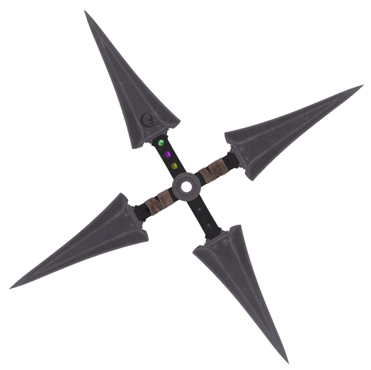 Yuffie's 4-Point Shuriken - Digital 3D Model Files and Physical 3D Printed Kit Options - Yuffie Cosplay