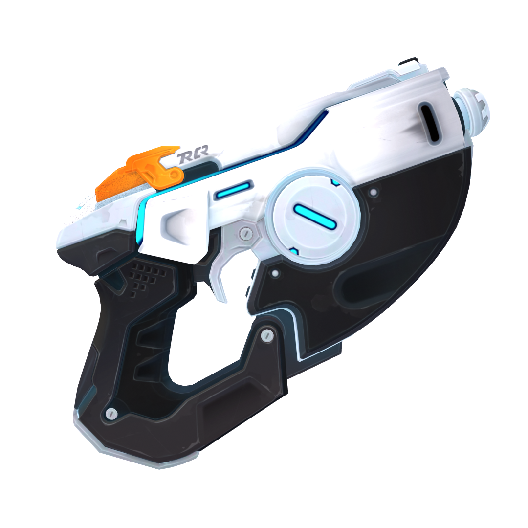 Tracer's Pulse Pistol - Digital 3D Model Files and Physical 3D Printed Kit Options - Tracer Cosplay
